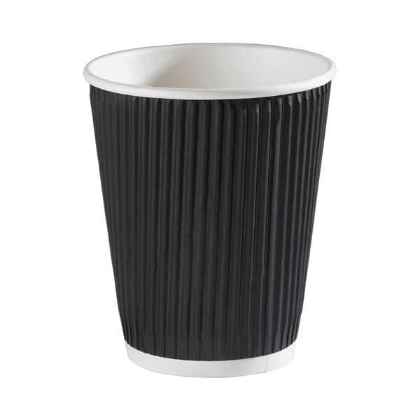 Black Ripple Cups 12oz (500 pack)